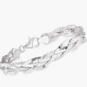 Ross-Simons Italian Sterling Silver Braided Bracelet